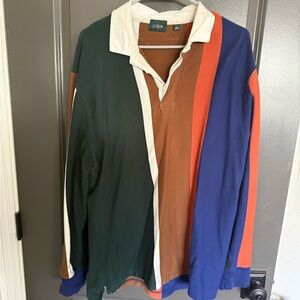 J. Crew Men's Multicolor Rugby Shirt